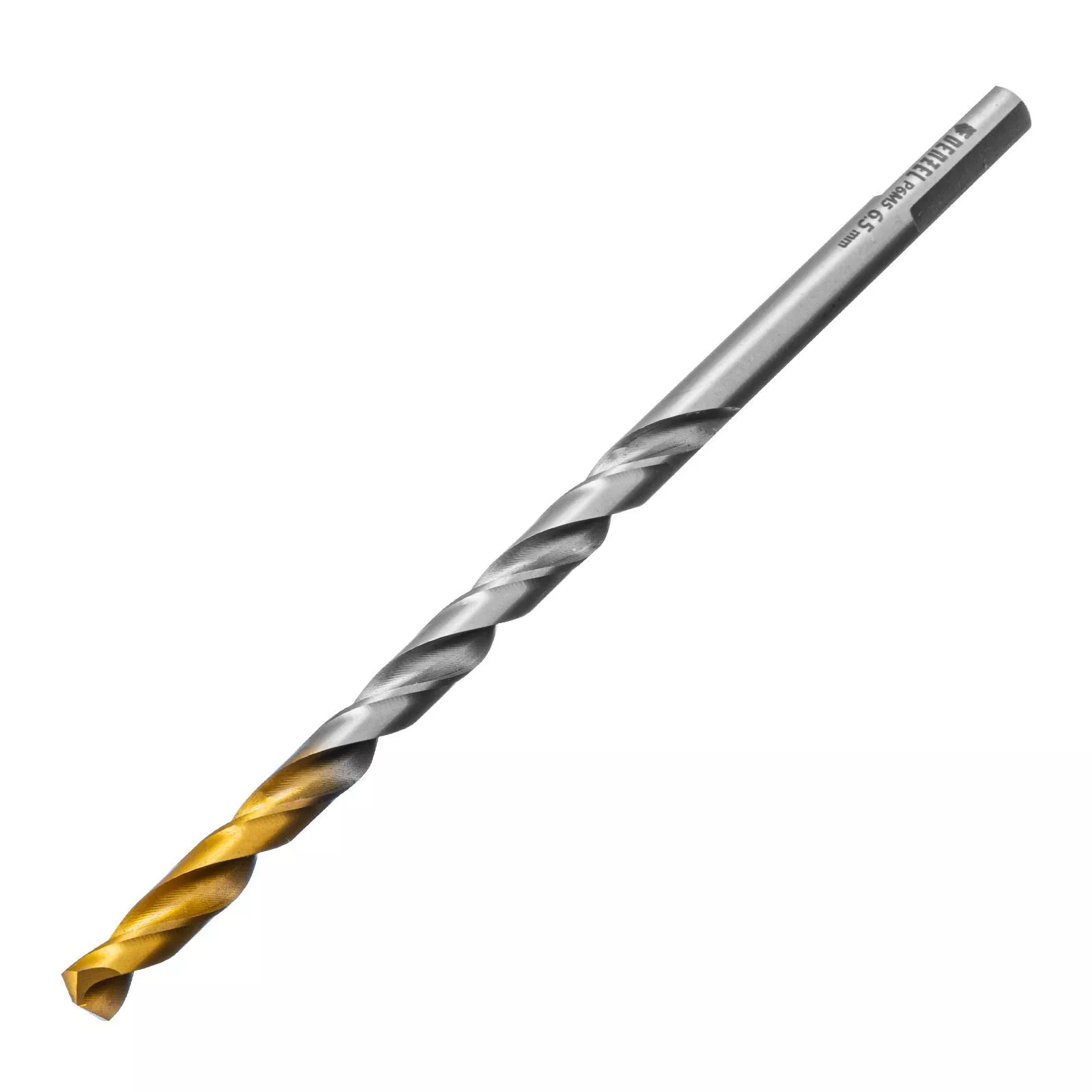 Сверло спиральное по металлу 6,5 х 148 мм, Р6М5, Golden Tip, удлиненное Denzel