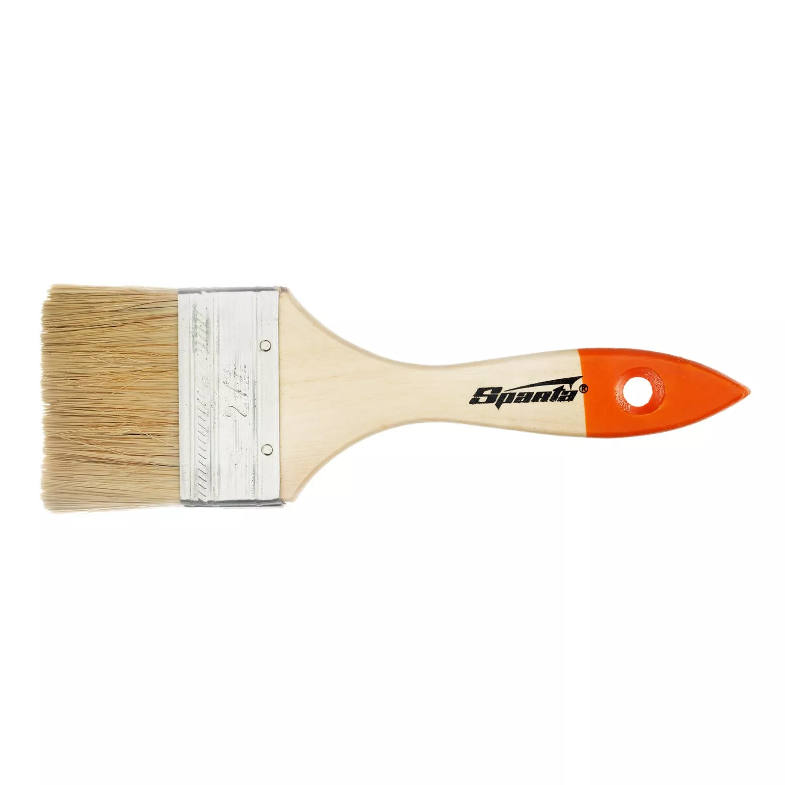 Кисть плоская Slimline 2.5" (63 мм) натуральная щетина, деревянная ручка Sparta