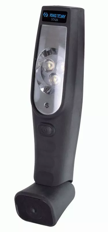 Фонарь светодиодный,  магнит, 3+1 элемента, Li-Ion, 3,7 В KING TONY 9TA24A