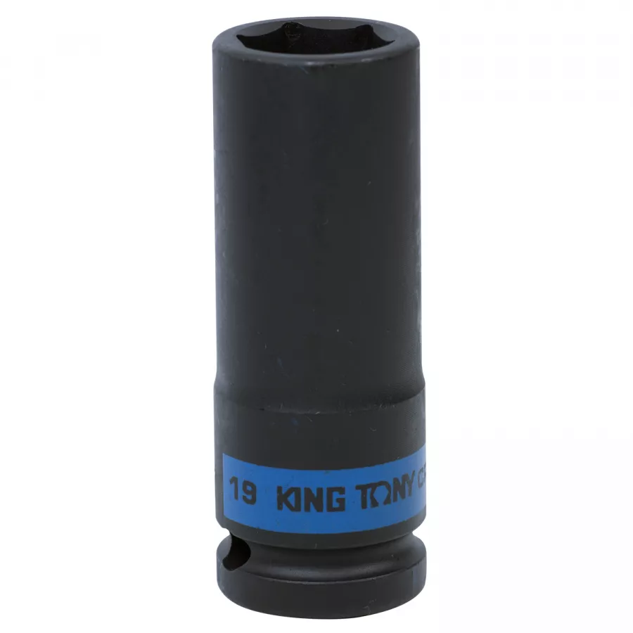 Головка торцевая ударная глубокая шестигранная 1/2", 19 мм KING TONY 443519M