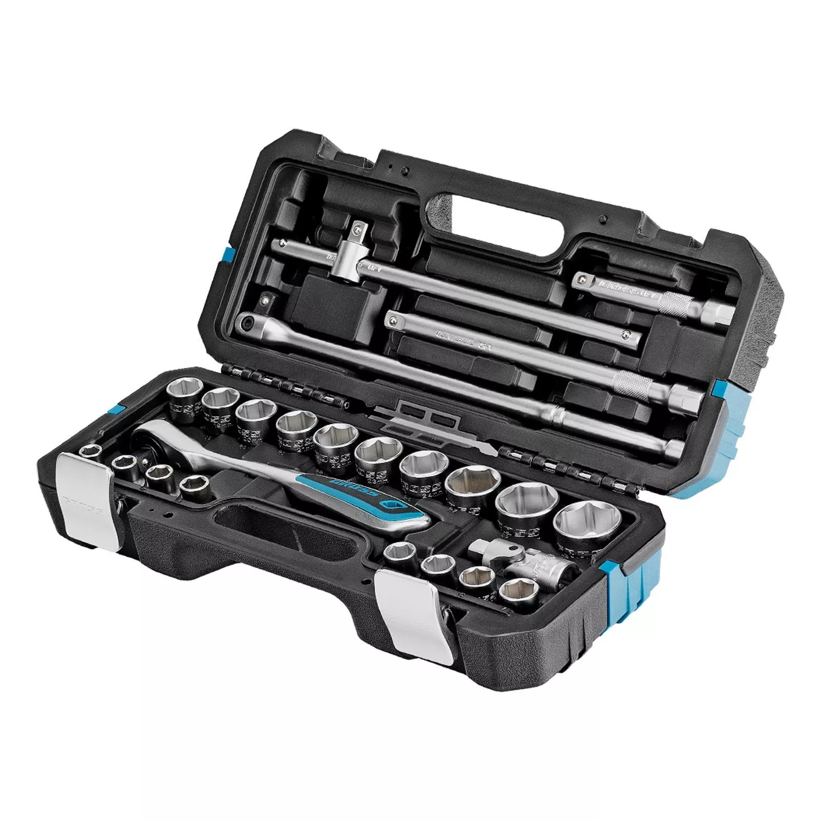 Набор инструментов, 1/2", CrV, 120 зубьев, 24 предмета Gross