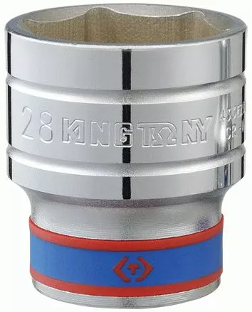 Головка торцевая стандартная шестигранная 1/2", 25 мм KING TONY 433525M