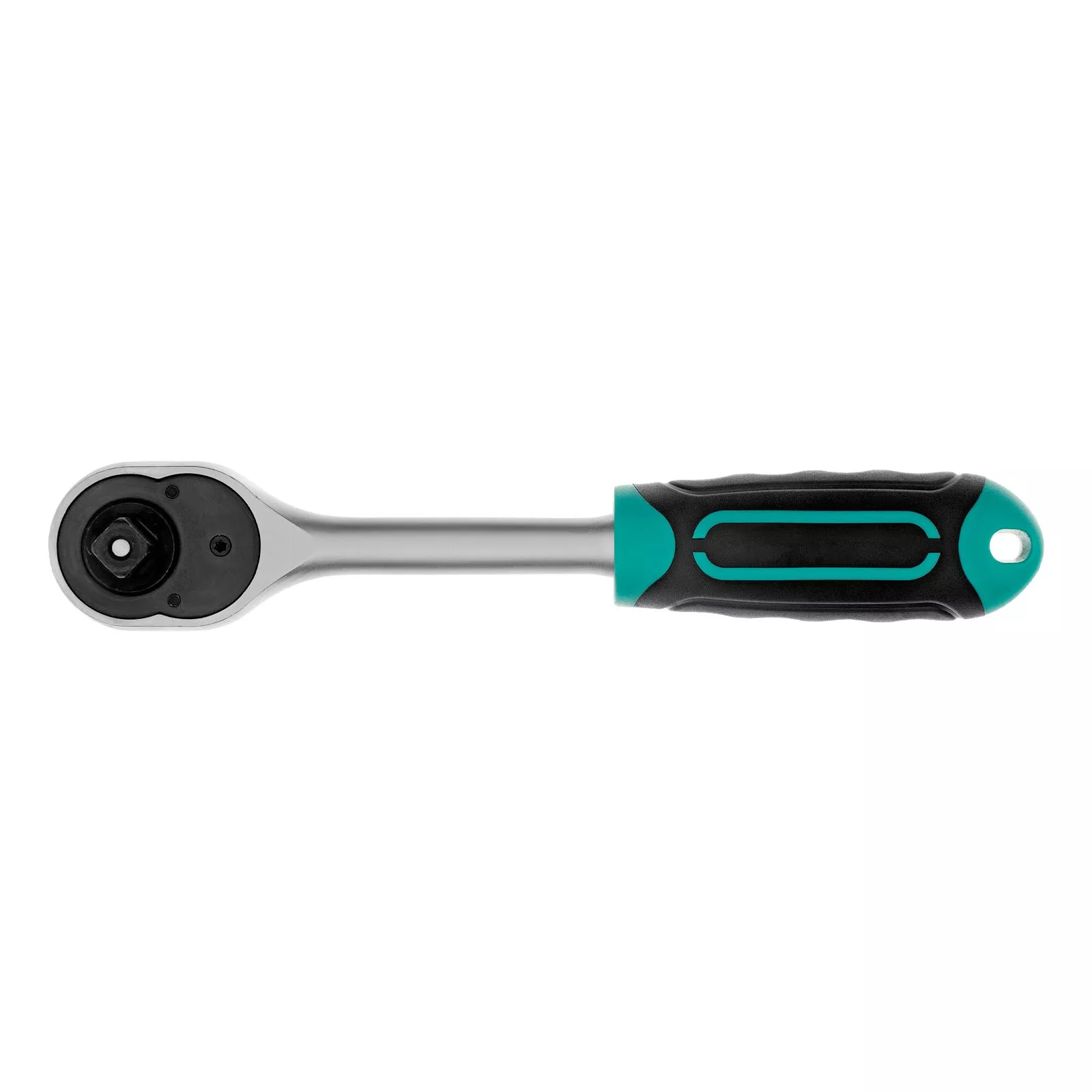 Ключ-трещотка 3/8", CrV, 72 зуба, с быстрым сбросом, матовый хром Stels