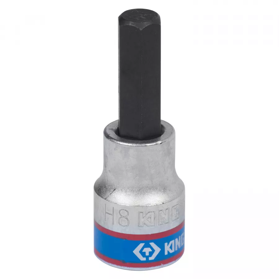 Насадка (бита) торцевая 3/8", Hex, 8 мм, L = 50 мм KING TONY 302508