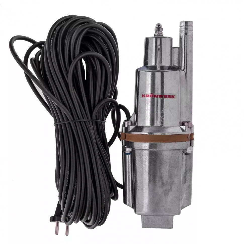 Вибрационный насос KVP300-25, 1080 л/ч, подъем 70 м, кабель 25 метров Kronwerk