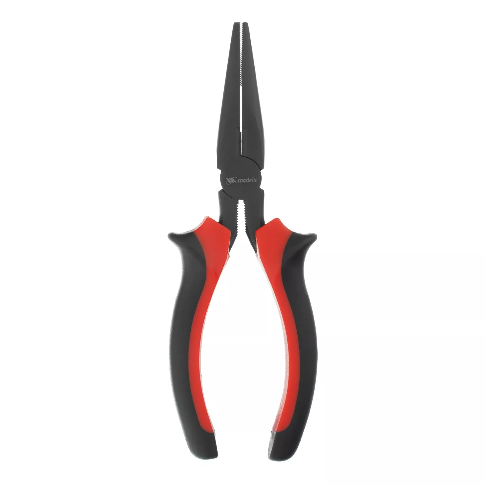 Длинногубцы прямые Black Nickel, 160 мм, двухкомпонентные рукоятки Matrix
