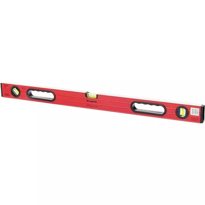 Уровень алюминиевый, 1800 мм, фрезерованный, 3 глазка (1 поворотный), две ручки, усиленный Matrix