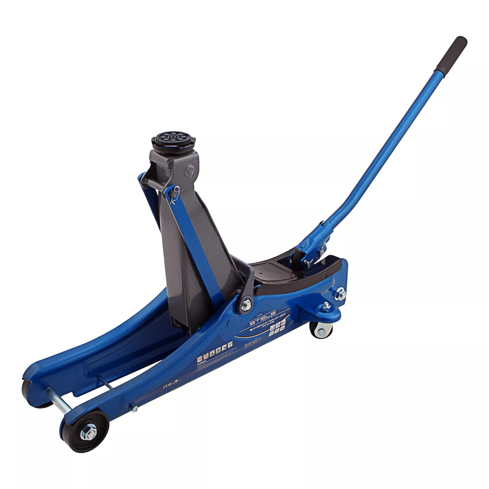Домкрат гидравлический подкатной, 2т Low Profile, 80-380 мм Stels