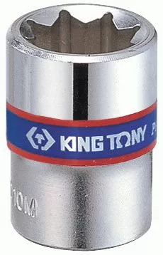 Головка торцевая восьмигранная 1/4", 10 мм KING TONY 231010M