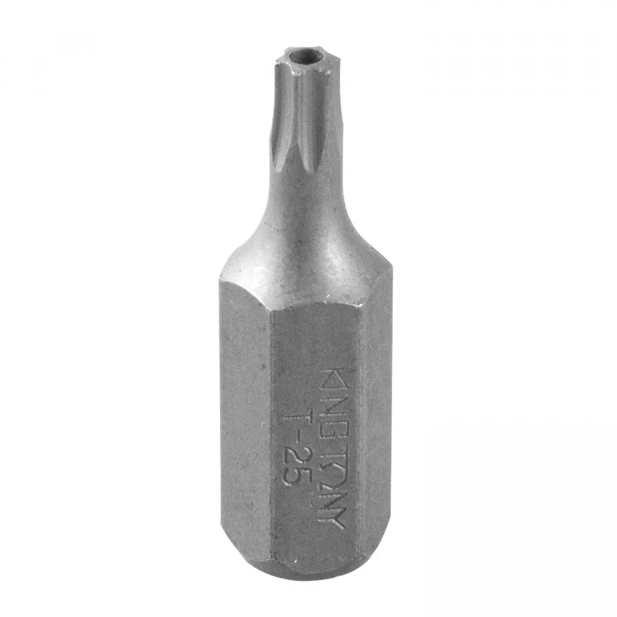 Вставка (бита) торцевая 10 мм, Torx, Т10, L = 36 мм, с отверстием KING TONY 163610U