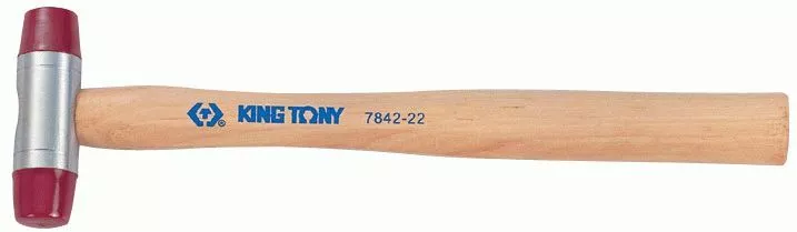 Киянка 35 мм, 305 г, полиуретановые сменные насадки KING TONY 7842-35