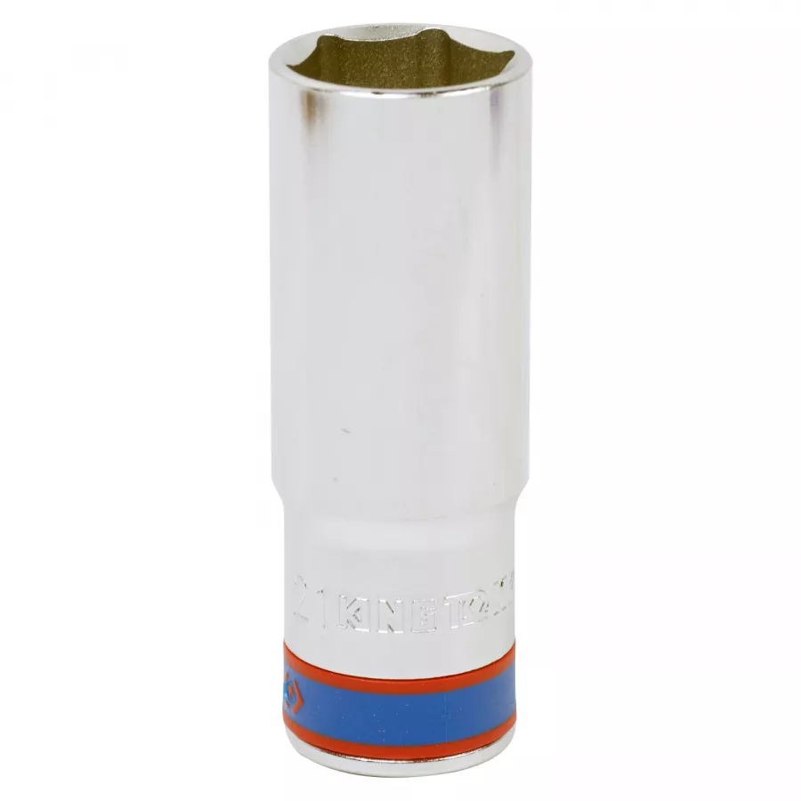 Головка торцевая глубокая шестигранная 1/2", 21 мм KING TONY 423521M