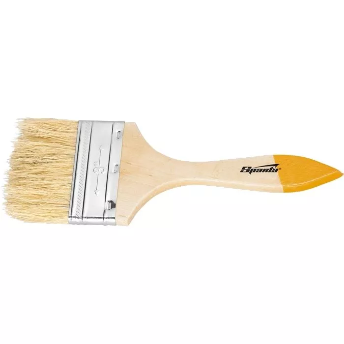 Кисть плоская Slimline 1" (25 мм) натуральная щетина, деревянная ручка Sparta