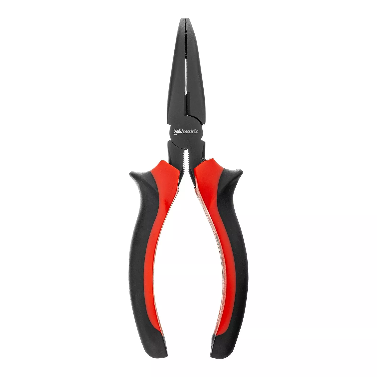 Длинногубцы изогнутые Black Nickel, 160 мм, двухкомпонентные рукоятки Matrix