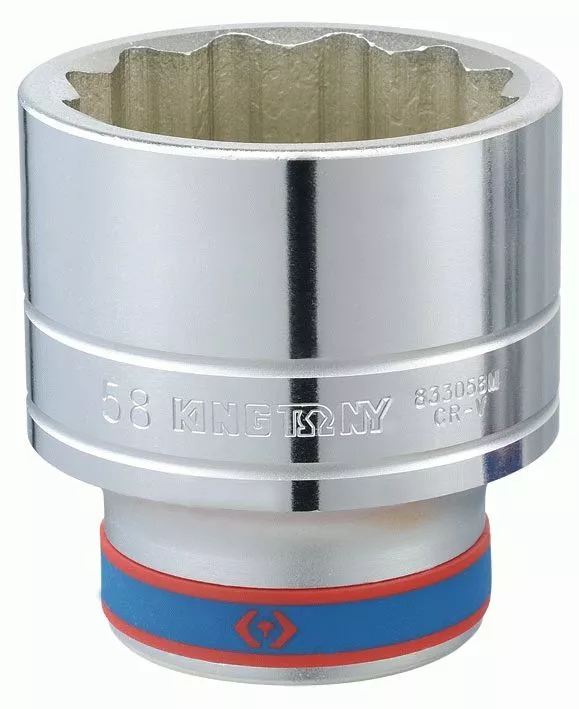 Головка торцевая стандартная двенадцатигранная 1", 54 мм KING TONY 833054M