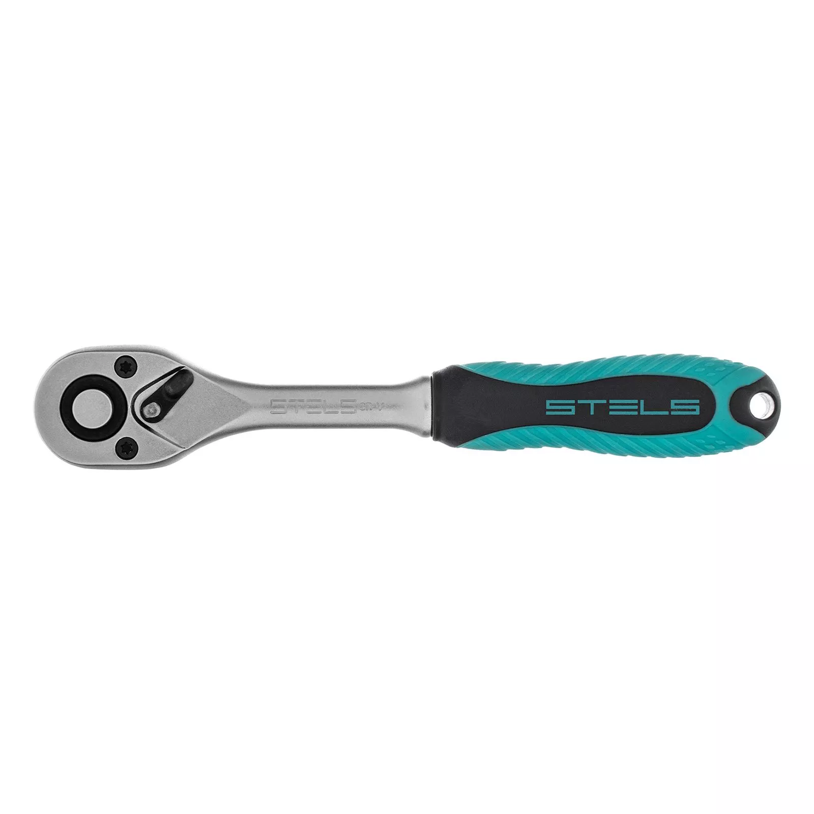 Ключ-трещотка 1/4", CrV, 72 зуба, с быстрым сбросом, матовый хром Stels