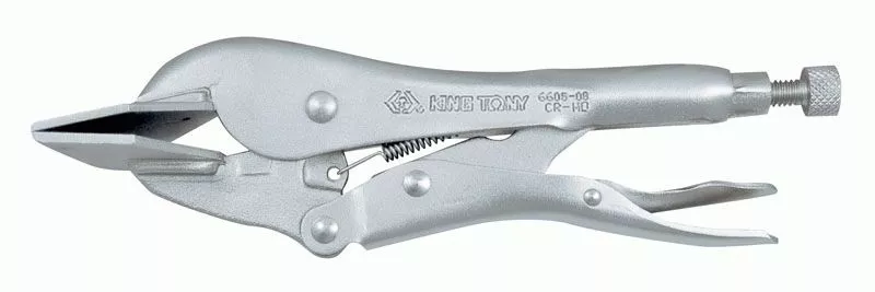 Зажим с фиксатором 206 мм, плоский KING TONY 6605-08