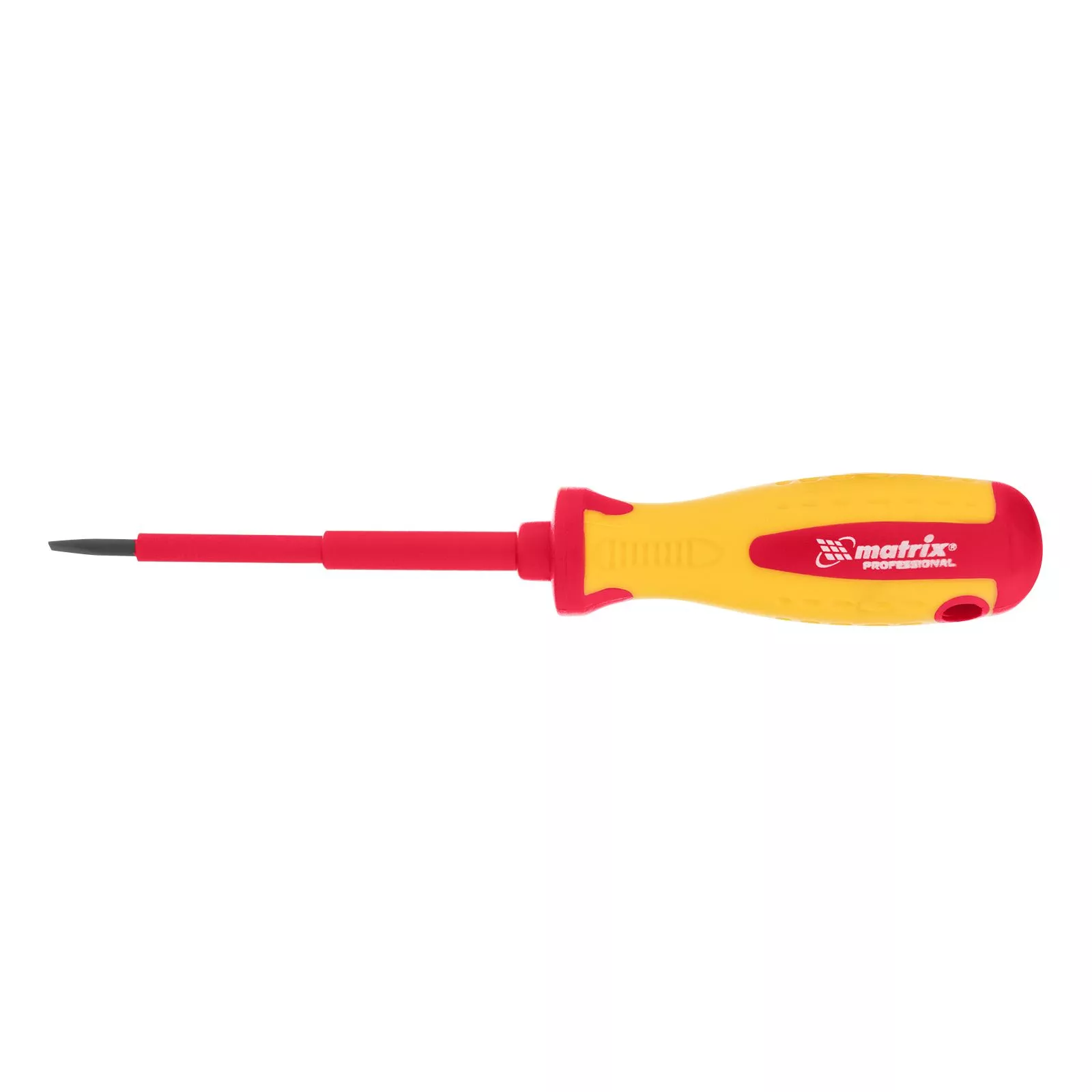 Отвертка Insulated, SL3 x 80 мм, CrMo, до 1000 В, двухкомпонентная рукоятка Matrix Professional