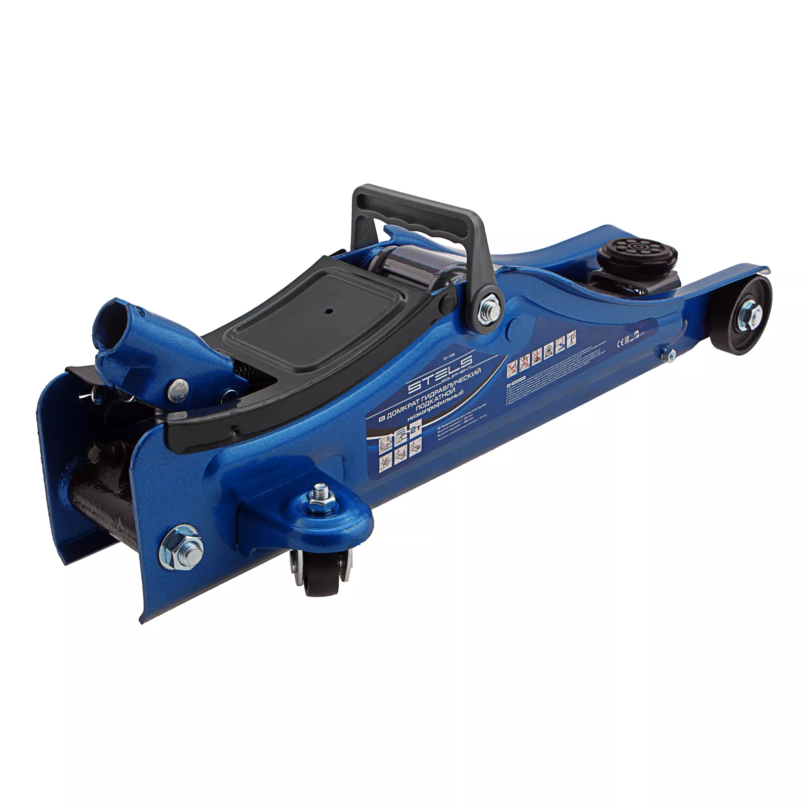 Домкрат гидравлический подкатной, 2т Low Profile, 80-380 мм Stels