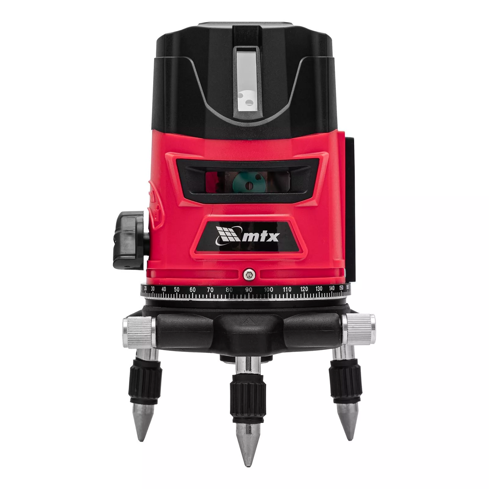 Лазерный уровень CRX-30G, 30 м, зеленый луч, батарейки, резьба 5/8" MTX