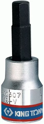 Насадка (бита) торцевая 3/8", Hex, 5 мм, L = 50 мм KING TONY 302505