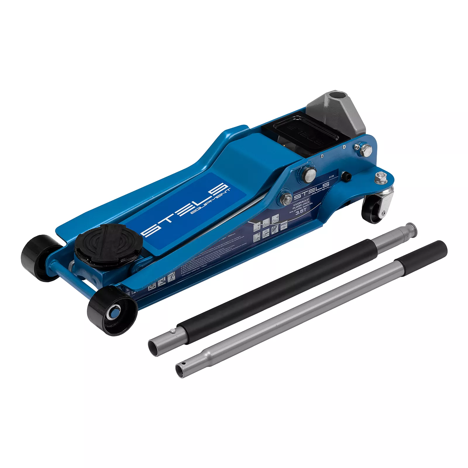 Домкрат гидравл. подкатной, быстр.подъем, 3,5т LOW PROFILE QUICK LIFT, 100-565 мм, проф Stels