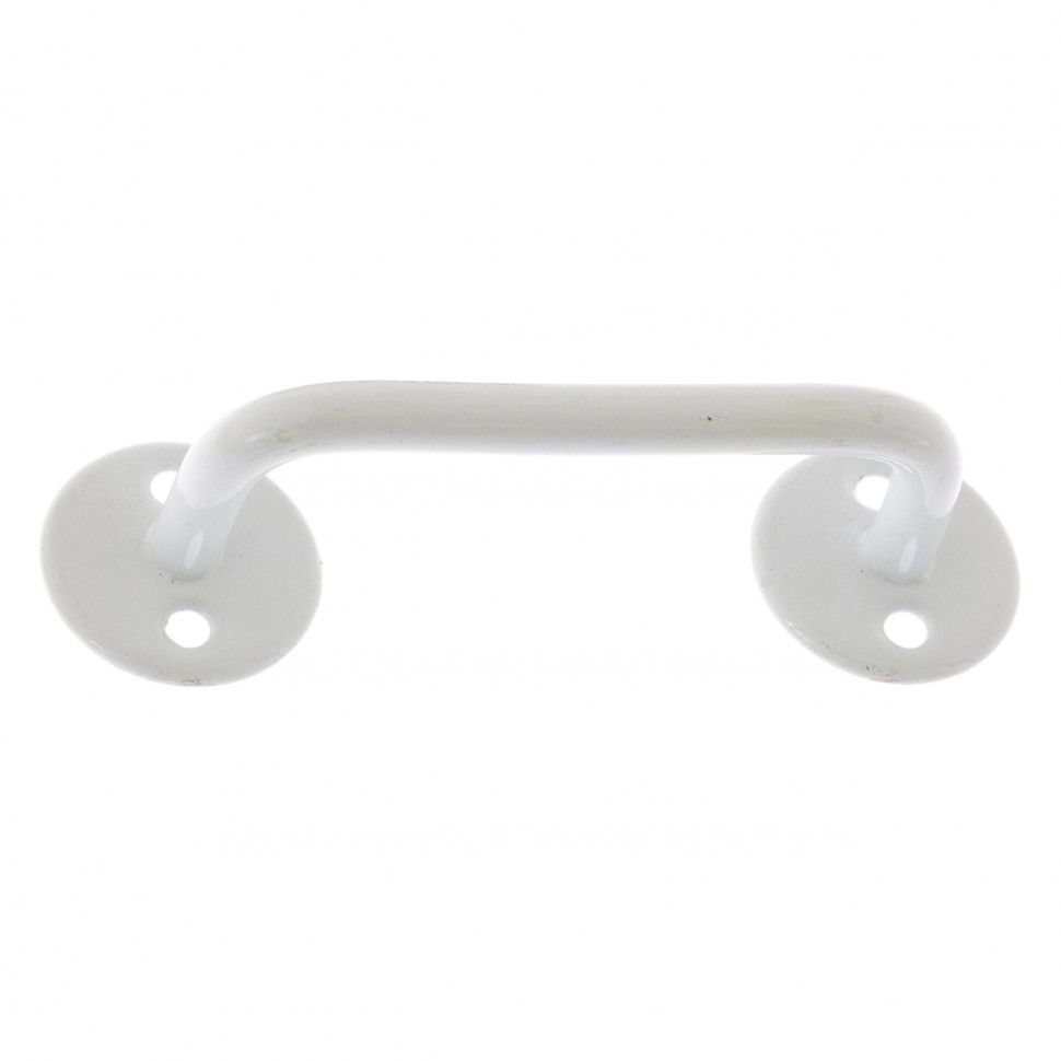 Ручка-скоба РС-80-3, белая, 5 шт, (Металлист)