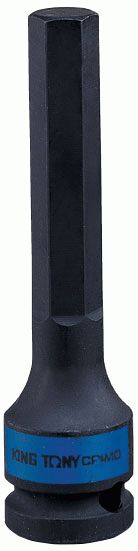 Насадка (бита) ударная торцевая 1/2", HEX, 5 мм, L = 100 мм KING TONY 406505M