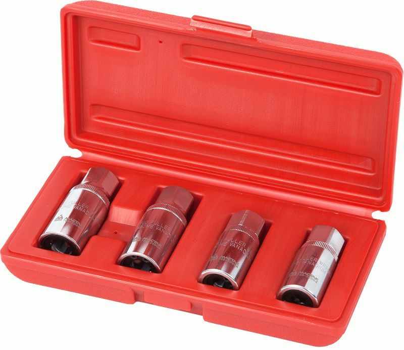 Набор шпильковертов роликовых, 6, 8, 10, 12 мм, 4 предмета МАСТАК 109-20004