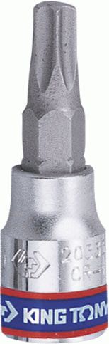 Насадка (бита) торцевая 1/4", Torx T27, L = 37 мм KING TONY 203327