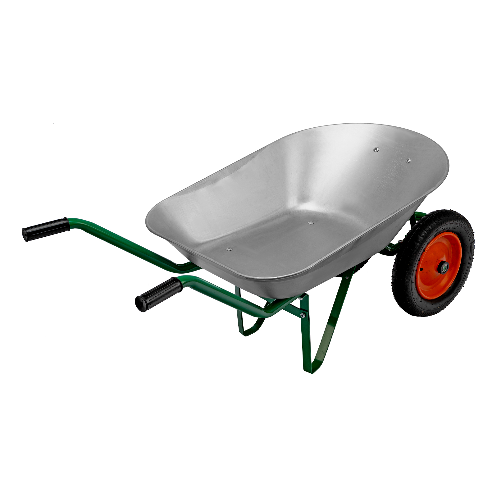 Тачка садовая, 2-х колесная, грузоподъемность 170 кг, объем 78 л