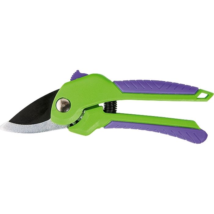 Секатор прямого реза, 210 мм, шестеренный привод, двухкомпонентные рукоятки, Palisad