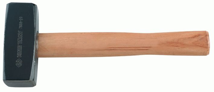 Кувалда 2000 г, деревянная рукоятка KING TONY 7833-20