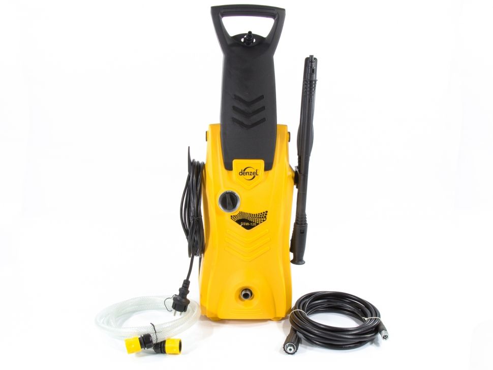 Моечная машина высокого давления SSW120, 1400 Вт, 120 бар, 6 л/мин, самовсасывающая Denzel