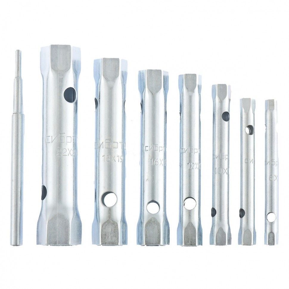 Набор ключей трубчатых торцевых, 8 предметов  Сибртех