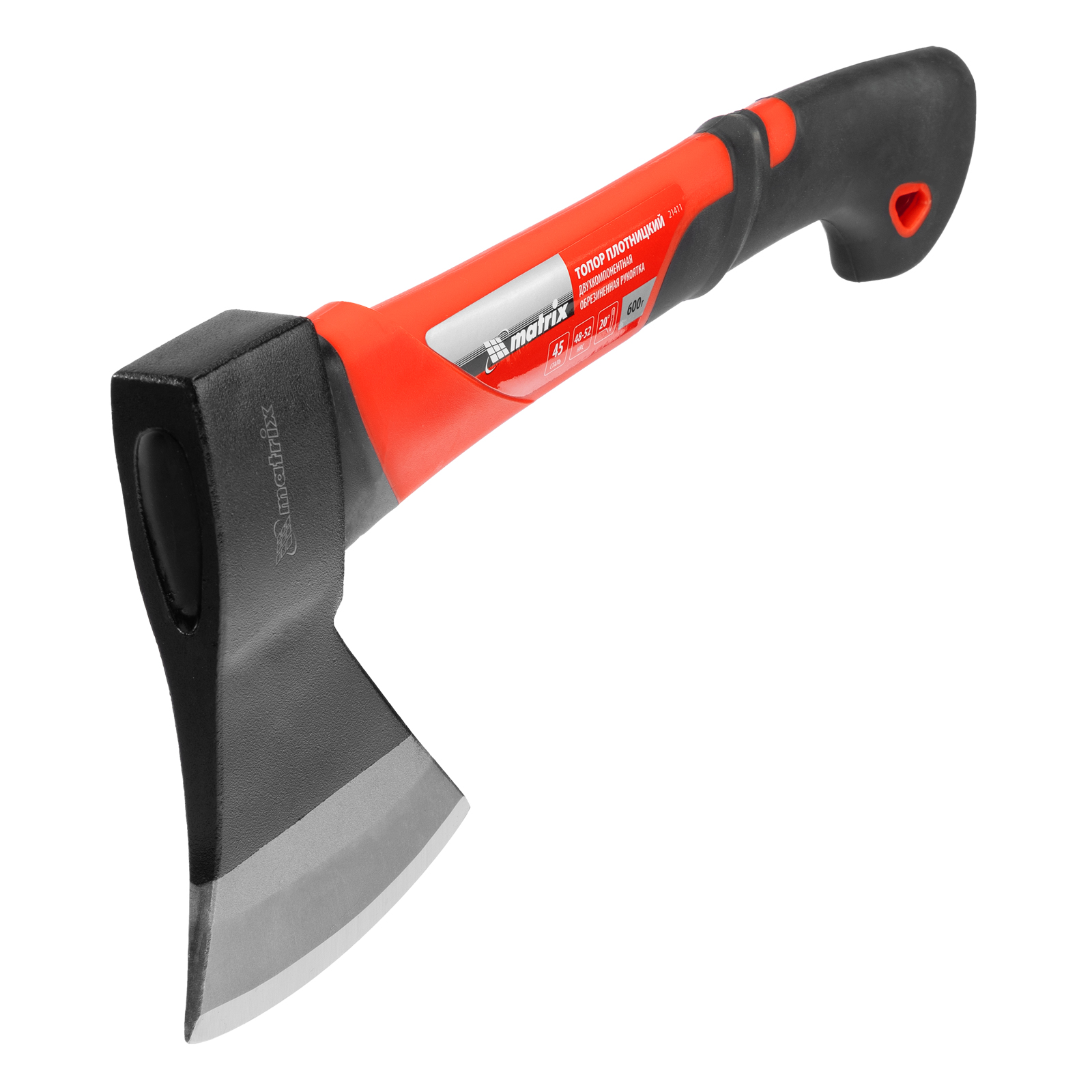 Топор, 600 г, эргономичная фибергласовая рукоятка, 360 мм Matrix