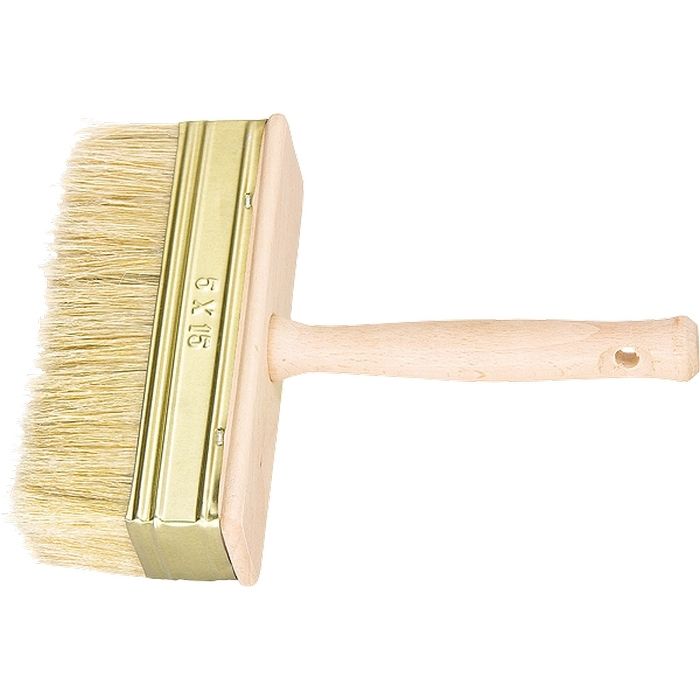 Кисть-ракля, 30 х 90 мм, натуральная щетина, деревянный корпус, деревянная ручка Россия