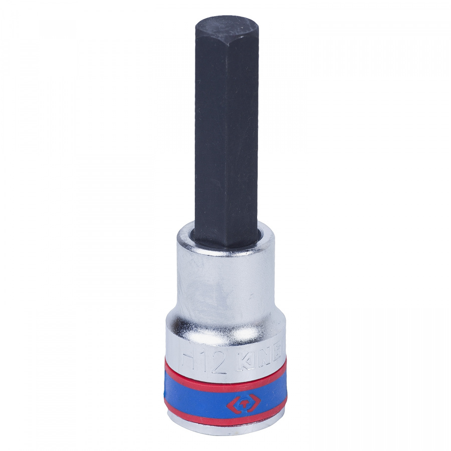 Насадка (бита) торцевая 1/2", Hex, 12 мм, L = 80 мм KING TONY 403512