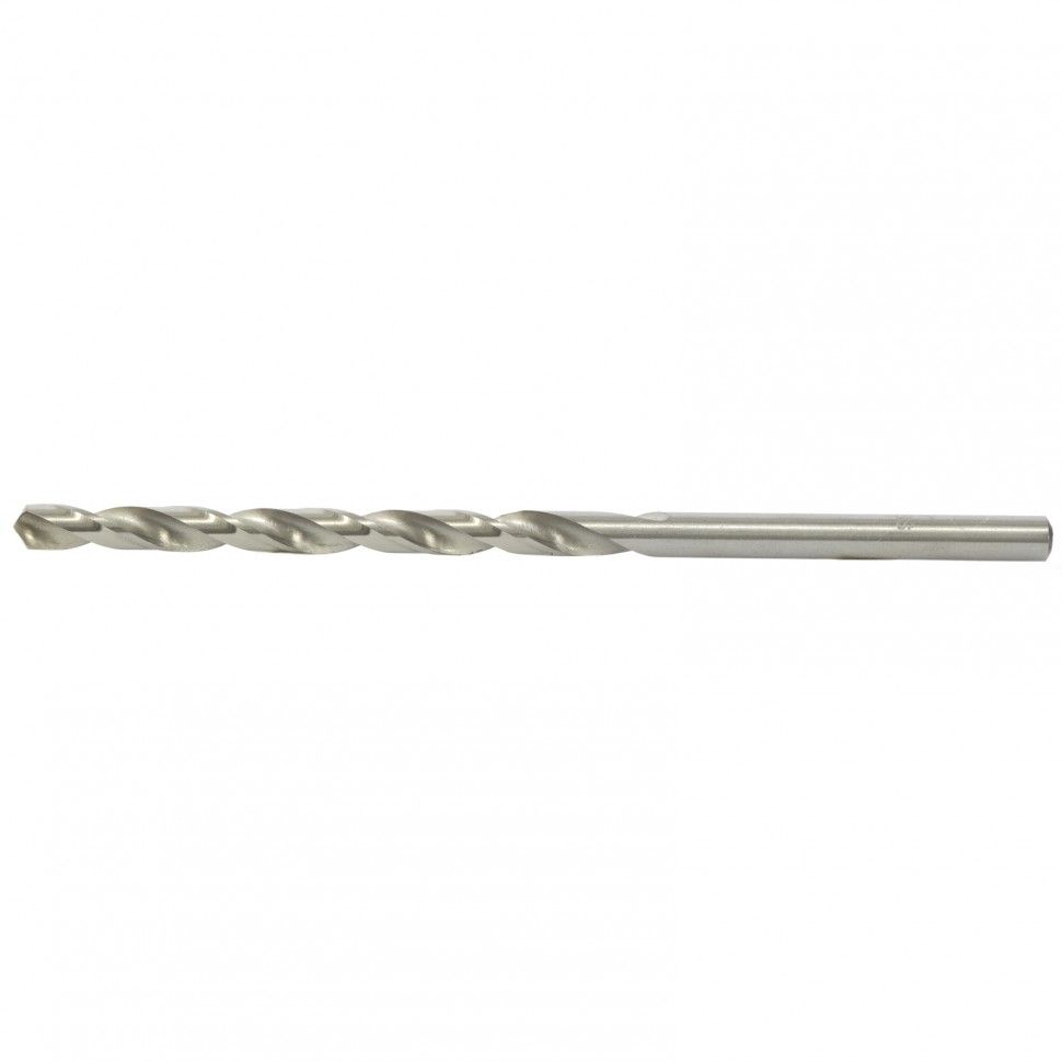 Сверло по металлу, 7 х 156 мм, полированное, удл, HSS, 10 шт, цилиндрический хвостовик Matrix