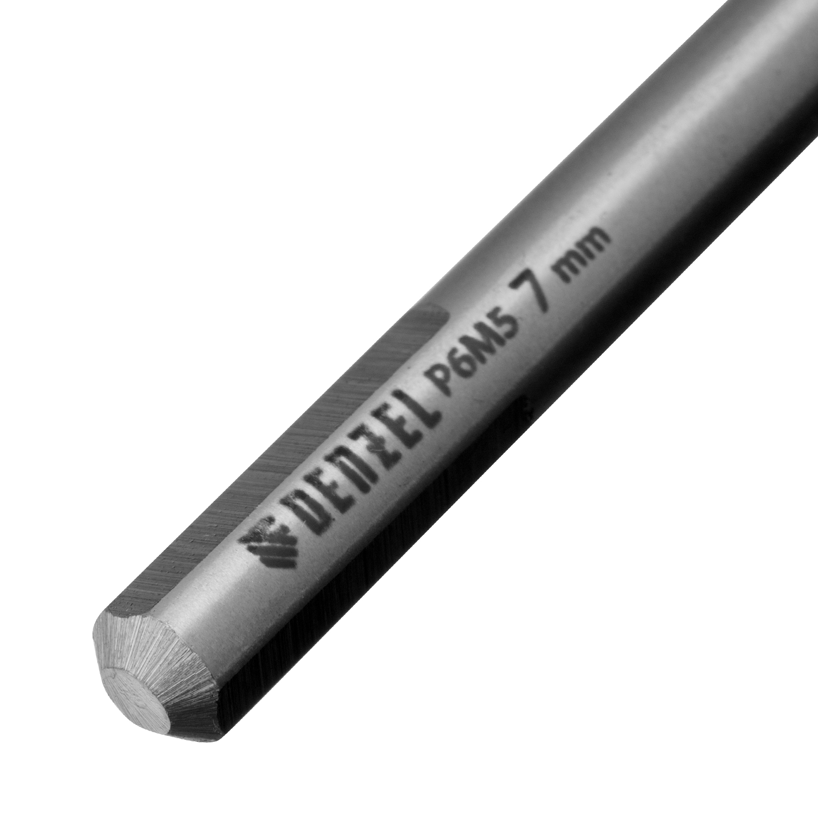 Сверло спиральное по металлу 7,0 х 156 мм, Р6М5, Golden Tip, удлиненное Denzel