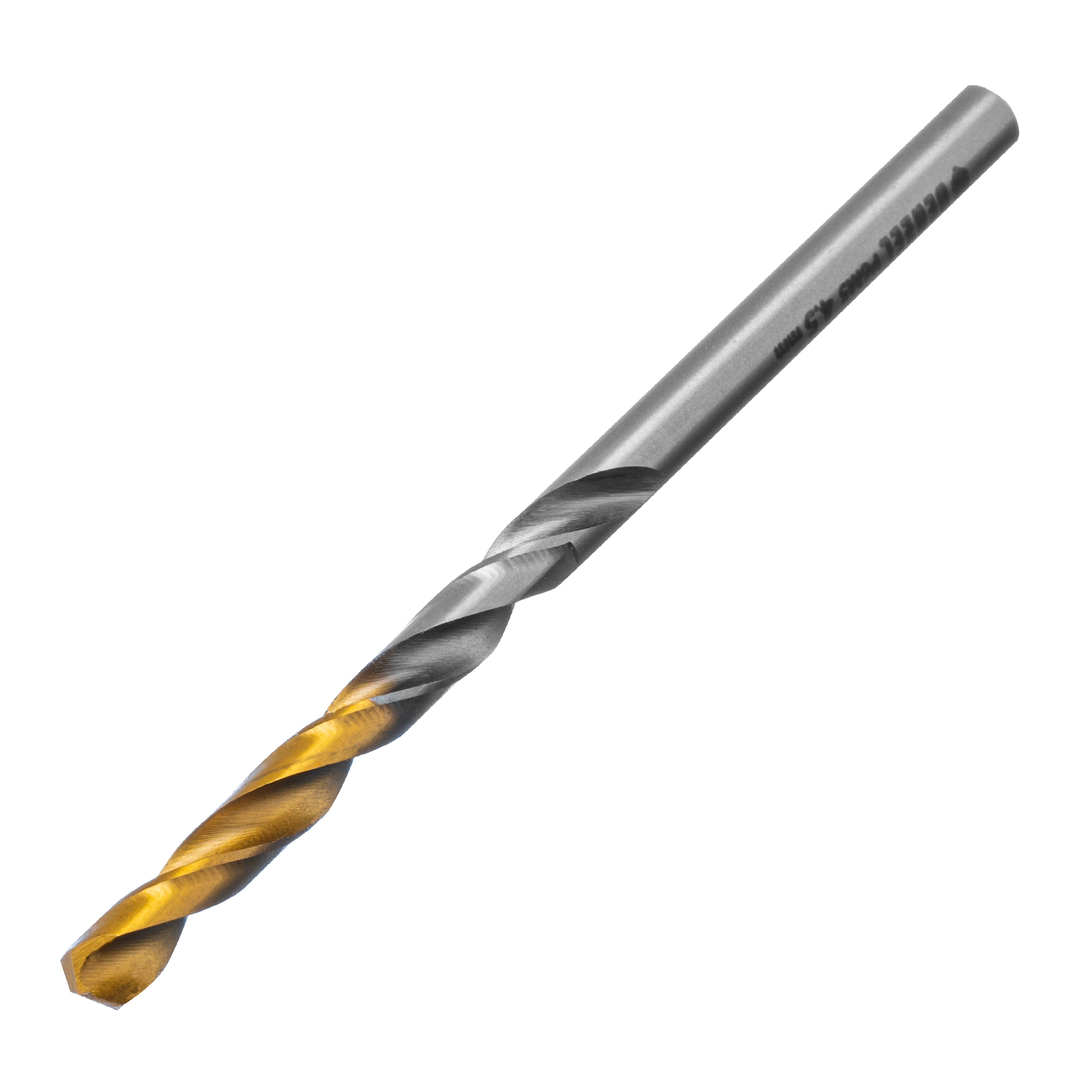 Сверло спиральное по металлу 4,5 x 80 мм, Р6М5, Golden Tip  Denzel