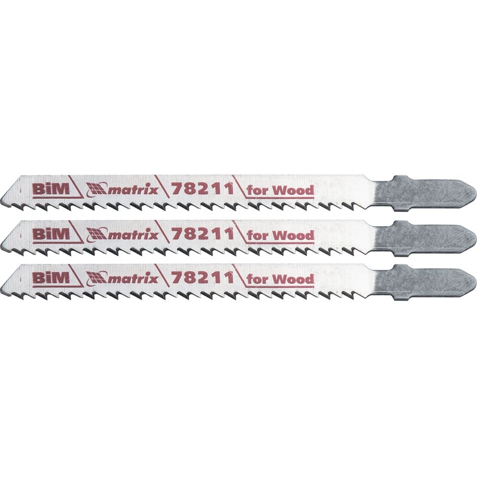 Полотна для электролобзика по дереву, 3 шт, T101BF, 75 x 2.5 мм, Bimetal Matrix Professional