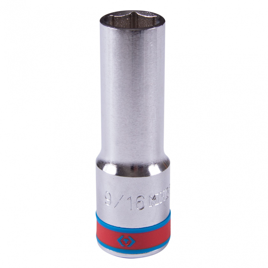 Головка торцевая глубокая шестигранная 1/2", 9/16", дюймовая KING TONY 423518S