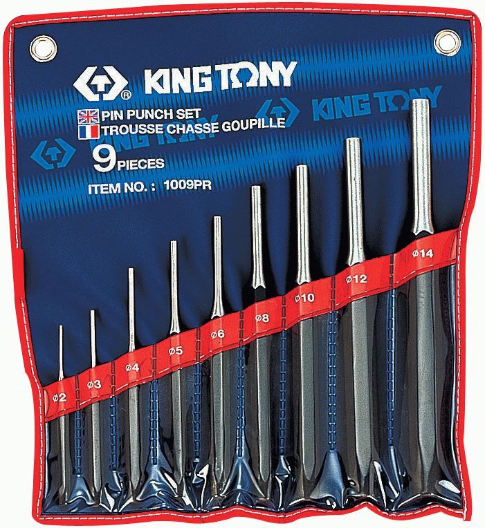Набор выколоток, 9 предметов KING TONY 1009PR