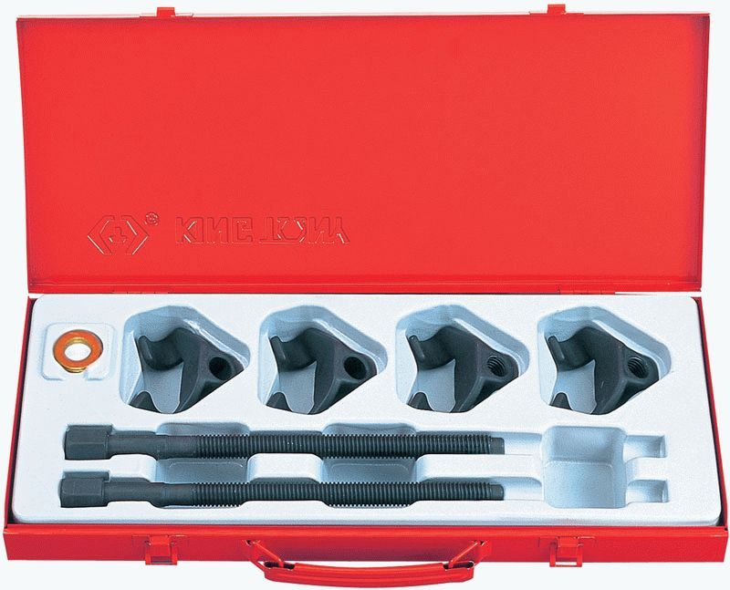 Набор для стяжки пружин амортизатора, 85-270 мм, кованые крюки, 6 предметов KING TONY 9BF21