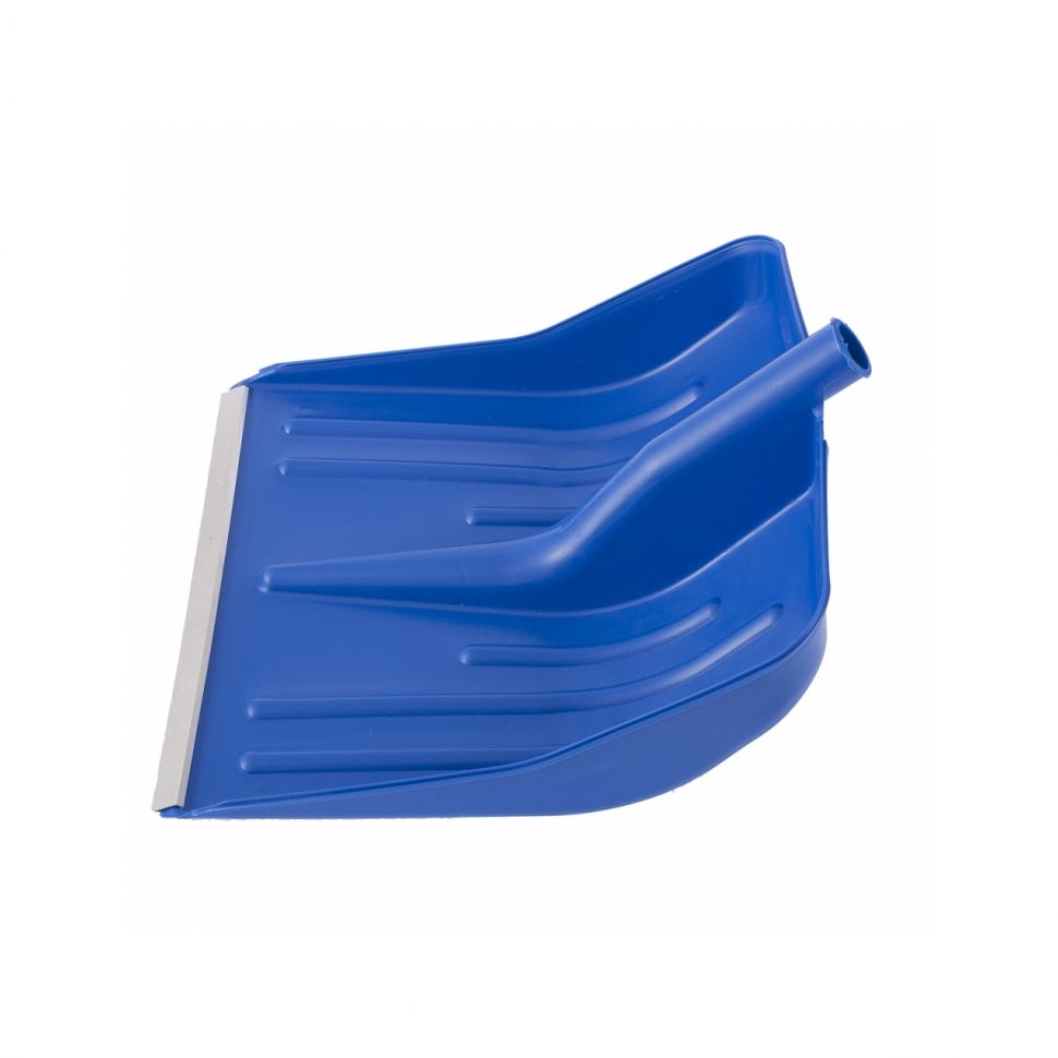 Лопата для уборки снега пластиковая, синяя, 420 х 425 мм, без черенка, Россия, Сибртех