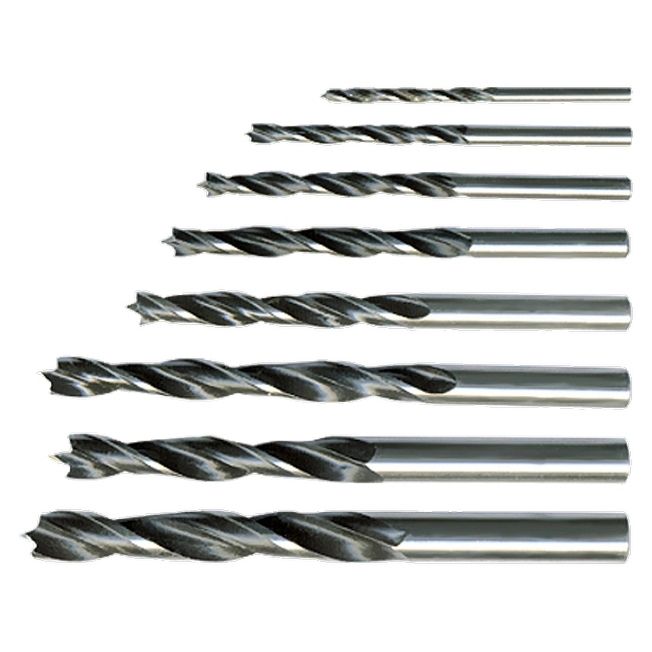 Набор сверл по дереву, 3-4-5-6-7-8-9-10 мм, 8 шт, цилиндрический хвостовик Sparta