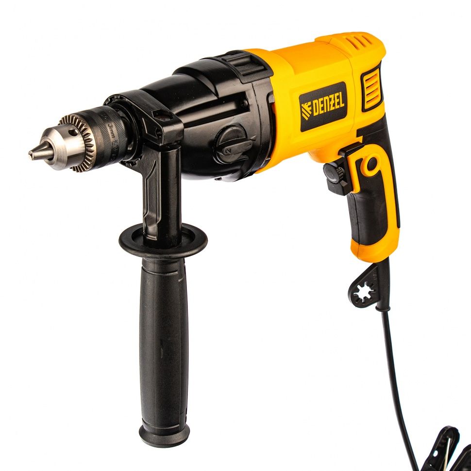Дрель ударная ID-750, 750 Вт, 0-3000 об/мин, 48000 уд/мин Denzel