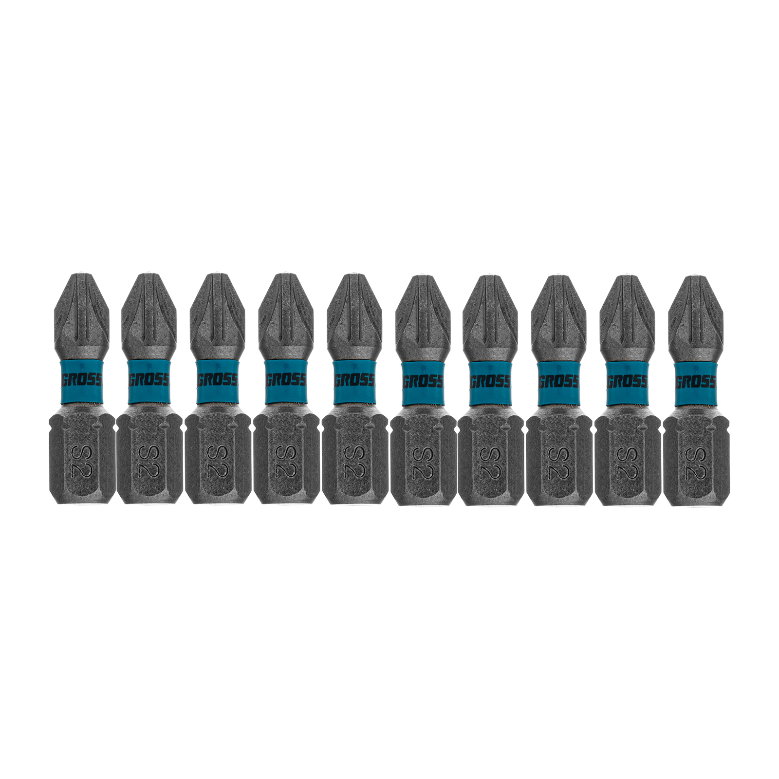 Бита торсионная PZ2 x 25 мм, для ударных шуруповертов, 10 шт. Gross
