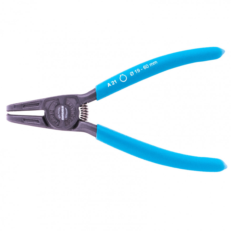 Съемник, 165 мм, для внешних стопорных колец (19-60 мм) изогнутые губки (разжим) Gross